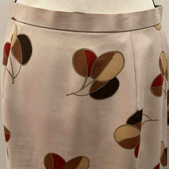 Pierre Cardin Vintage Maxi Skirt Fall Leaf Print Made in Japan Medium Large - Picture 5 of 15